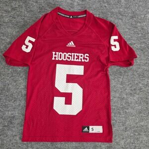 Adidas Indiana Hoosiers NCAA Football Jersey #5 Mens Size Small Red White